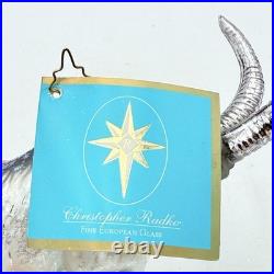 Christopher Radko Bertram Ram Blown Glass Ornament VERY RARE