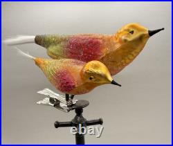 Christopher Radko Birds Of A Feather Clip-On Bird Ornament HTF