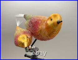 Christopher Radko Birds Of A Feather Clip-On Bird Ornament HTF