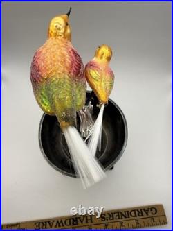 Christopher Radko Birds Of A Feather Clip-On Bird Ornament HTF