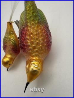Christopher Radko Birds Of A Feather Clip-On Bird Ornament HTF