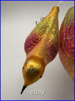 Christopher Radko Birds Of A Feather Clip-On Bird Ornament HTF