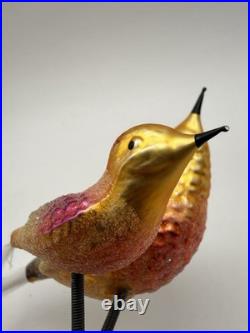 Christopher Radko Birds Of A Feather Clip-On Bird Ornament HTF