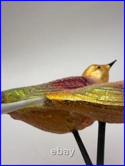 Christopher Radko Birds Of A Feather Clip-On Bird Ornament HTF