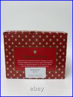 Christopher Radko Birthday Wishes Cake Ornament Exclusively Ours 3013152
