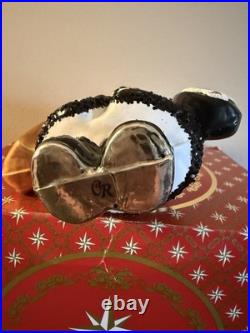 Christopher Radko Bloomingdale's shopper Bear Hand Painted Checkered Coat (2022)