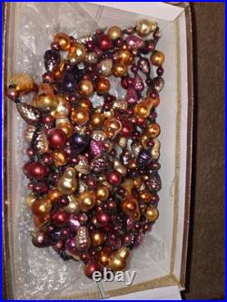 Christopher Radko Blown Glass Fruit Berries Garland 74 Long Set Of 4