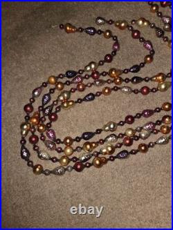 Christopher Radko Blown Glass Fruit Berries Garland 74 Long Set Of 4