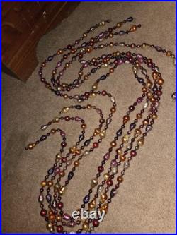 Christopher Radko Blown Glass Fruit Berries Garland 74 Long Set Of 4