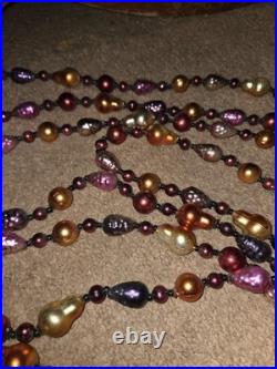 Christopher Radko Blown Glass Fruit Berries Garland 74 Long Set Of 4