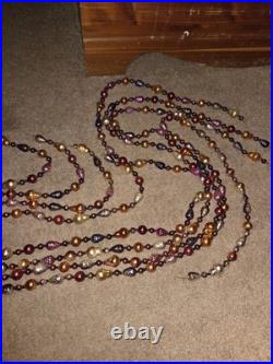 Christopher Radko Blown Glass Fruit Berries Garland 74 Long Set Of 4