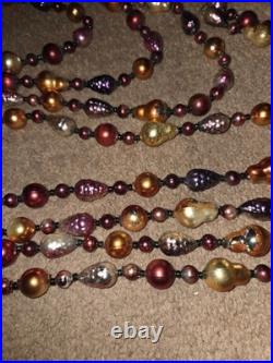 Christopher Radko Blown Glass Fruit Berries Garland 74 Long Set Of 4