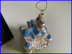 Christopher Radko Blue Cinderella Disneyland Castle, Disney Christmas Ornament