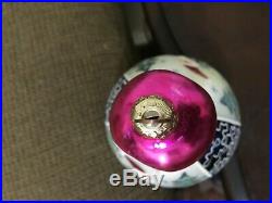 Christopher Radko Blue Lucy Ornament 8.5 # 00-1409-9 Triple Drop Indent Santa