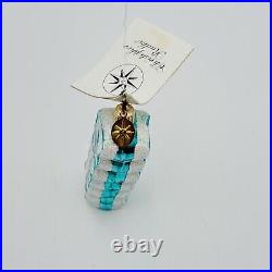 Christopher Radko Blue Ribbon Candy Delight Christmas Ornament 4 NEW With TAG