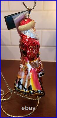 Christopher Radko Bolshoi Brocade Santa 7 Glass Ornament'05 1012753 Mint Boxed