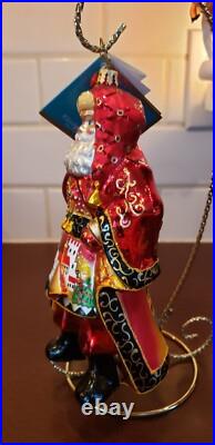 Christopher Radko Bolshoi Brocade Santa 7 Glass Ornament'05 1012753 Mint Boxed