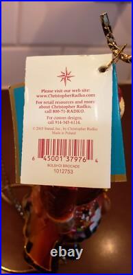 Christopher Radko Bolshoi Brocade Santa 7 Glass Ornament'05 1012753 Mint Boxed