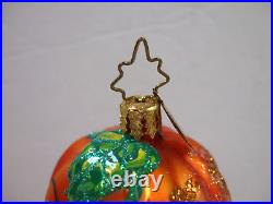 Christopher Radko Bony O'Hallowhead Skeleton Halloween Glass Christmas Ornament