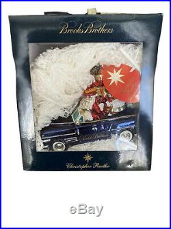 Christopher Radko Brooks Brothers Exclusive Santa in Car 2007 ornament. MIB