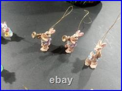 Christopher Radko Bunny Bungalow Tree 36 Inch With22 Cute Miniature Ornaments VTG