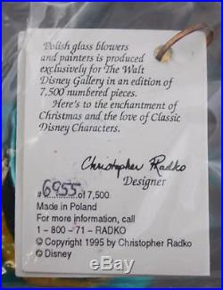 Christopher Radko By Jiminy 1996 Ornament Cricket 96-DIS-11 Numbered Tag In Box