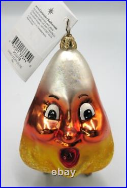 Christopher Radko CANDY CORN CUTIE Two Faced Christmas Ornament Rare HTF 2003