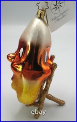 Christopher Radko CANDY CORN CUTIE Two Faced Christmas Ornament Rare HTF 2003