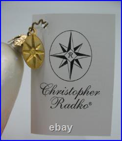 Christopher Radko CANDY CORN CUTIE Two Faced Christmas Ornament Rare HTF 2003