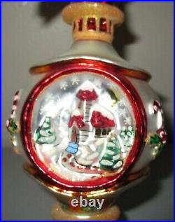 Christopher Radko CHRISTMAS MAGIC Drop Indent Christmas Ornament 02-00-130 NWT