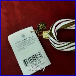 Christopher Radko Candy Cane Minty Twirls Christmas Tree Ornament RARE Red Green