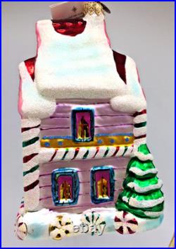 Christopher Radko Candy Coated Christmas #00-210-0 Blown Glass Ornament withTag