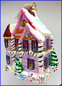 Christopher Radko Candy Coated Christmas #00-210-0 Blown Glass Ornament withTag