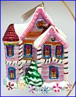 Christopher Radko Candy Coated Christmas #00-210-0 Blown Glass Ornament withTag