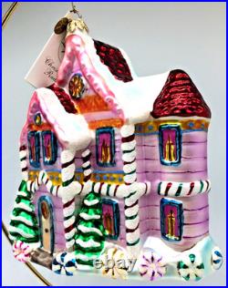 Christopher Radko Candy Coated Christmas #00-210-0 Blown Glass Ornament withTag