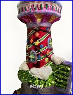 Christopher Radko Candy House Greetings Santa Glass Ornament Poland 2003 1010273