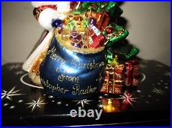 Christopher Radko Celebrating Christmas 25th Santa Tree Ornament Mint + Box