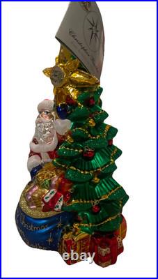 Christopher Radko Celebrating Santa 25th Anniversary Christmas Tree Ornament