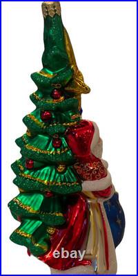 Christopher Radko Celebrating Santa 25th Anniversary Christmas Tree Ornament