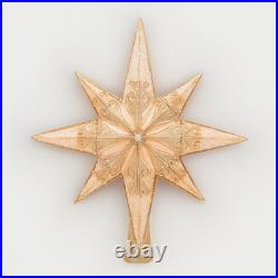 Christopher Radko Champagne Stellar Tree Topper 1017544 NIB NOS Gold Star