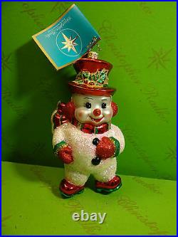 Christopher Radko Chappy O'Snow Glass Ornament