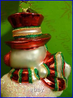 Christopher Radko Chappy O'Snow Glass Ornament
