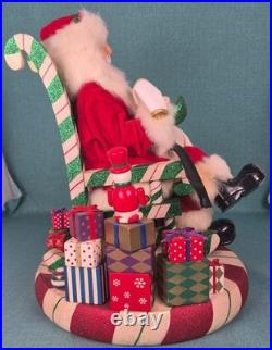 Christopher Radko Checking It Twice Rocking Santa LE 656/1200 16 x 12 12 lbs