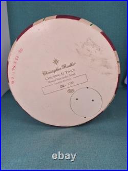 Christopher Radko Checking It Twice Rocking Santa LE 656/1200 16 x 12 12 lbs