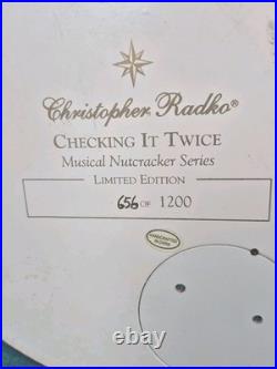Christopher Radko Checking It Twice Rocking Santa LE 656/1200 16 x 12 12 lbs