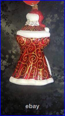 Christopher Radko Chiming Claus #1017268 Hand Blown Glass Ornament Poland NWT