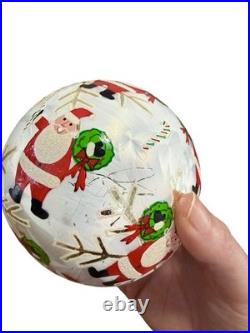 Christopher Radko Chinatown Santa Candy Toss Ornament Ball 101111