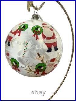Christopher Radko Chinatown Santa Candy Toss Ornament Ball 101111