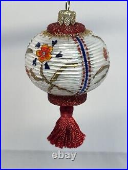 Christopher Radko Chinese Floral Lantern Rare Gorgeous