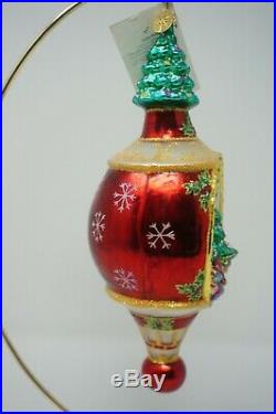 Christopher Radko Christmas Grandeur Glass Tree Presents Ornament 02-0049-0